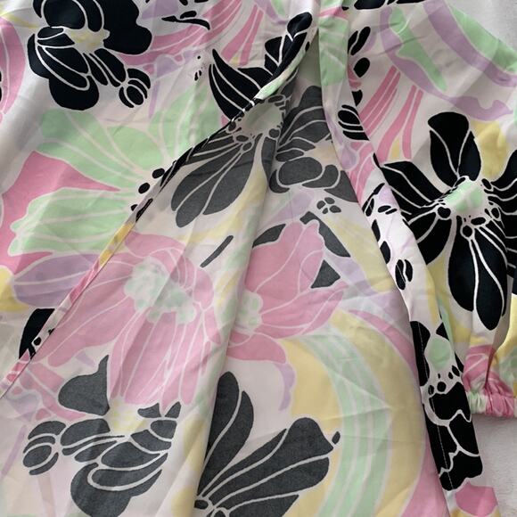 Asos maxi dress size 8 medium pink tropical lace cutout vaca Rio pastel - Picture 11 of 14